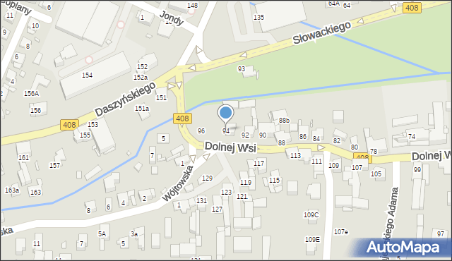 Gliwice, Dolnej Wsi, 94, mapa Gliwic