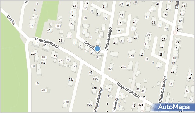 Gliwice, Domeyki Ignacego, 1, mapa Gliwic