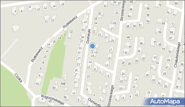 Gliwice, Domeyki Ignacego, 18, mapa Gliwic