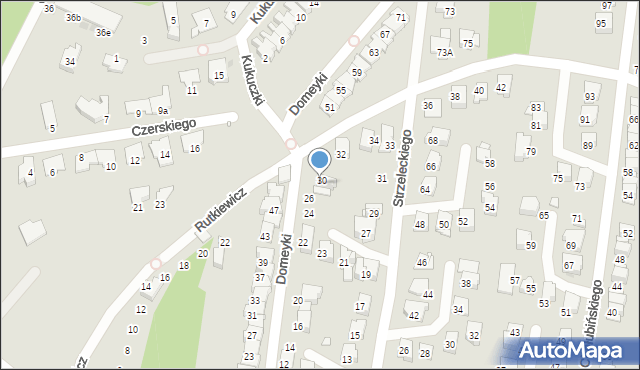 Gliwice, Domeyki Ignacego, 28, mapa Gliwic