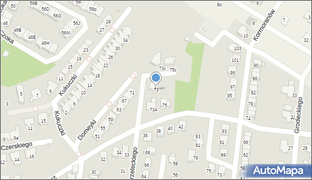 Gliwice, Domeyki Ignacego, 73, mapa Gliwic