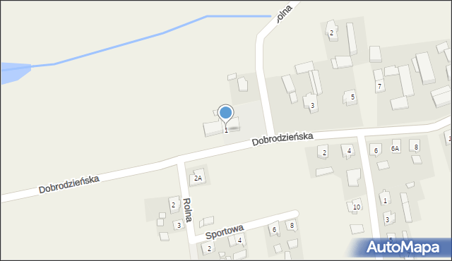 Główczyce, Dobrodzieńska, 1, mapa Główczyce