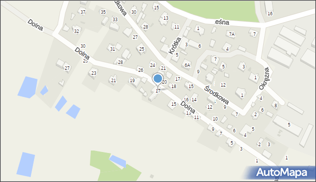 Głuchów, Dolna, 17, mapa Głuchów