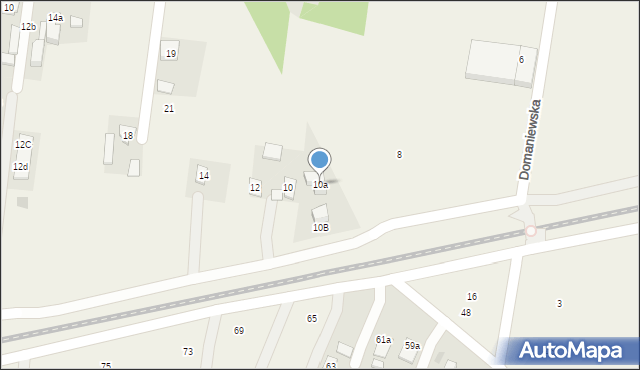 Gołaszew, Domaniewska, 10a, mapa Gołaszew