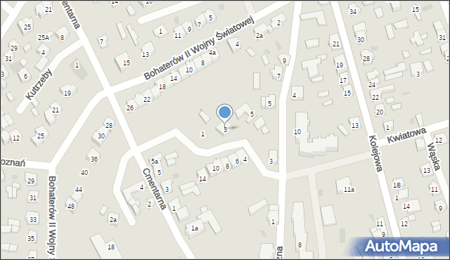 Golina, Dobrzańskiego-Hubala Henryka, mjr., 3, mapa Golina