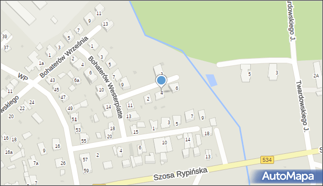 Golub-Dobrzyń, Dobrzańskiego-Hubala Henryka, mjr., 4, mapa Golub-Dobrzyń