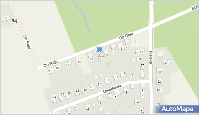 Górki Wielkie, Do Raju, 11, mapa Górki Wielkie