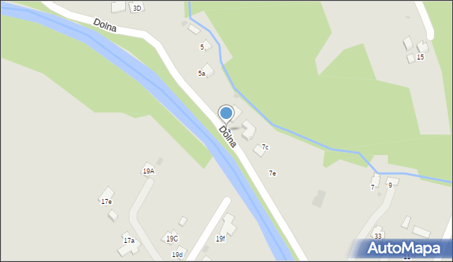 Gorlice, Dolna, 7a, mapa Gorlic