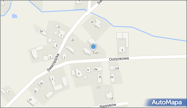 Gortatowo, Dożynkowa, 3, mapa Gortatowo
