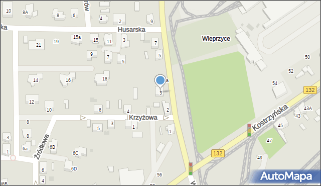 Gorzów Wielkopolski, Dobra, 3, mapa Gorzów Wielkopolski