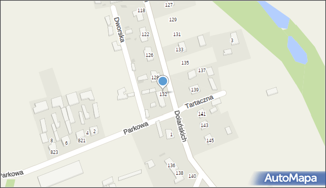 Grębów, Dolańskich, 132, mapa Grębów