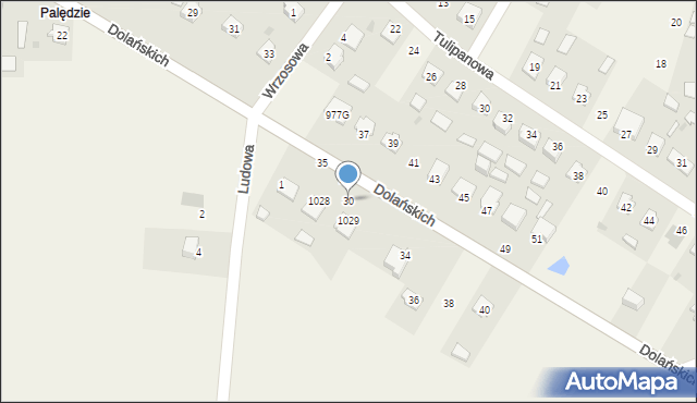 Grębów, Dolańskich, 30, mapa Grębów