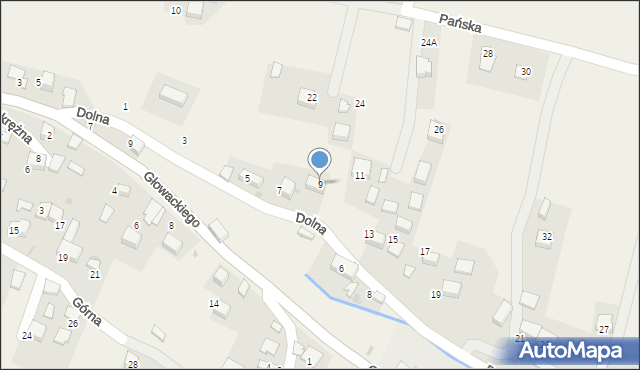 Grojec, Dolna, 9, mapa Grojec