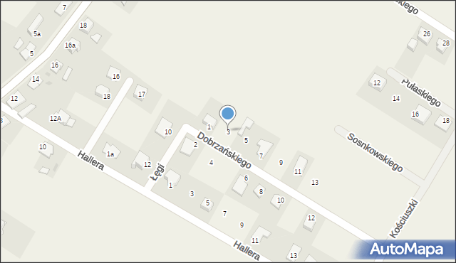 Gruczno, Dobrzańskiego Henryka, mjr, 3, mapa Gruczno