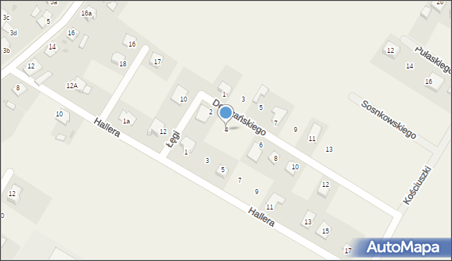 Gruczno, Dobrzańskiego Henryka, mjr, 4, mapa Gruczno