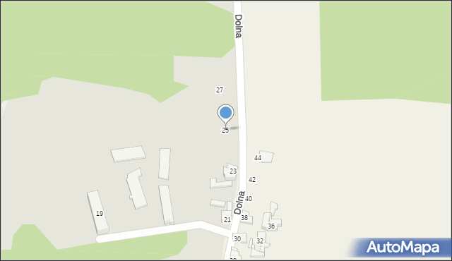 Gubin, Dolna, 25, mapa Gubin