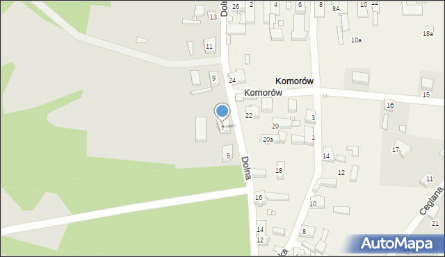 Gubin, Dolna, 7, mapa Gubin