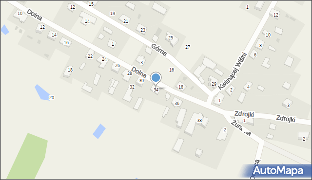 Idzbark, Dolna, 34, mapa Idzbark