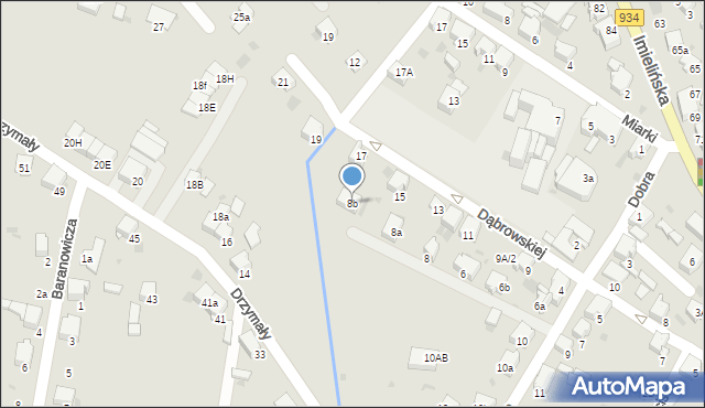 Imielin, Dobra, 8b, mapa Imielin