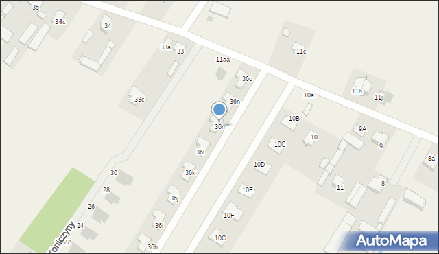 Jachranka, Dosińska, 36m, mapa Jachranka