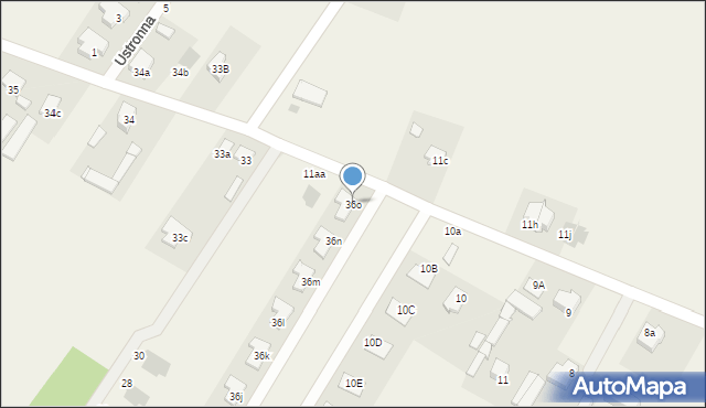 Jachranka, Dosińska, 36o, mapa Jachranka