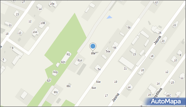 Jachranka, Dosińska, 88e, mapa Jachranka