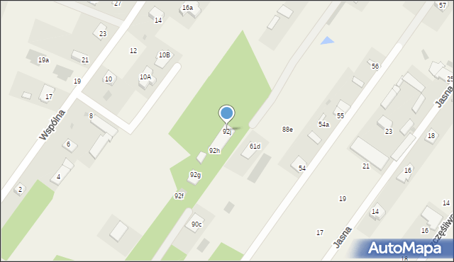 Jachranka, Dosińska, 92j, mapa Jachranka