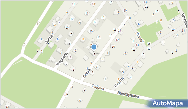 Jackowo, Dobra, 7, mapa Jackowo