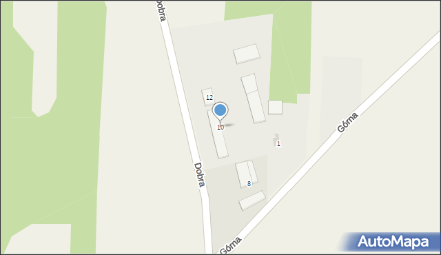 Jakubów, Dobra, 10, mapa Jakubów