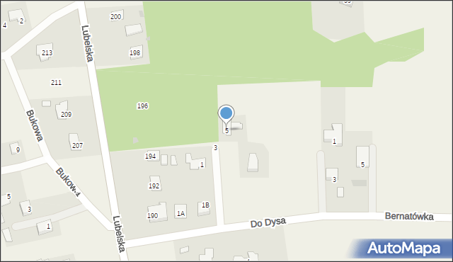 Jakubowice Konińskie, Do Dysa, 5, mapa Jakubowice Konińskie