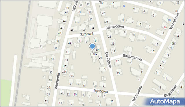 Jarocin, Do Zdroju, 28, mapa Jarocin