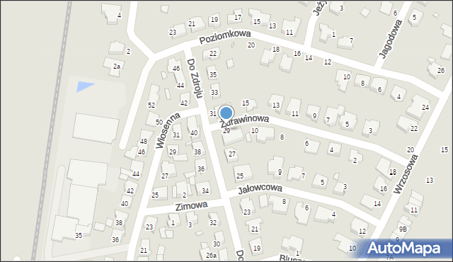 Jarocin, Do Zdroju, 29, mapa Jarocin