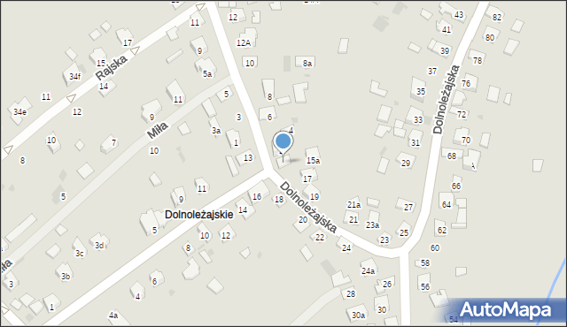 Jarosław, Dolnoleżajska, 15, mapa Jarosławia