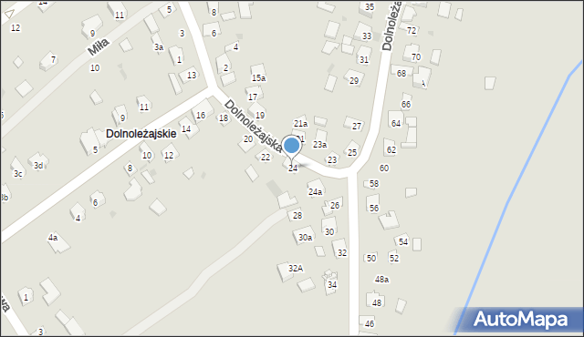 Jarosław, Dolnoleżajska, 24, mapa Jarosławia