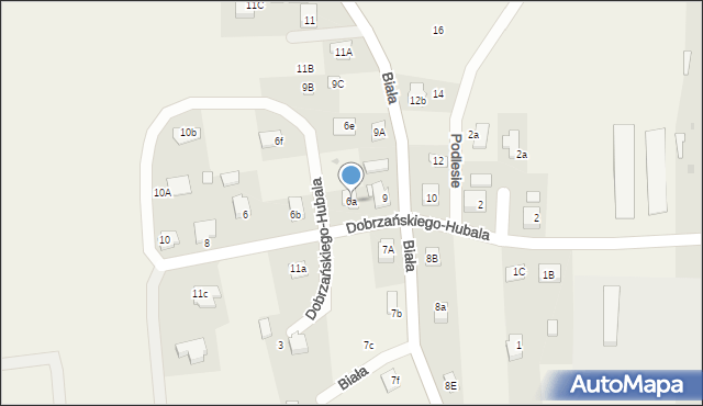 Jawiszowice, Dobrzańskiego-Hubala Henryka, mjr., 6a, mapa Jawiszowice