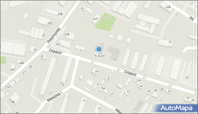 Jędrzejów, Dojazd, 7, mapa Jędrzejów