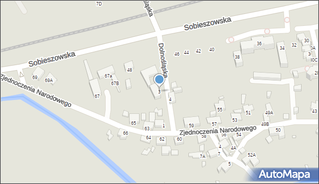 Jelenia Góra, Dolnośląska, 3, mapa Jelenia Góra