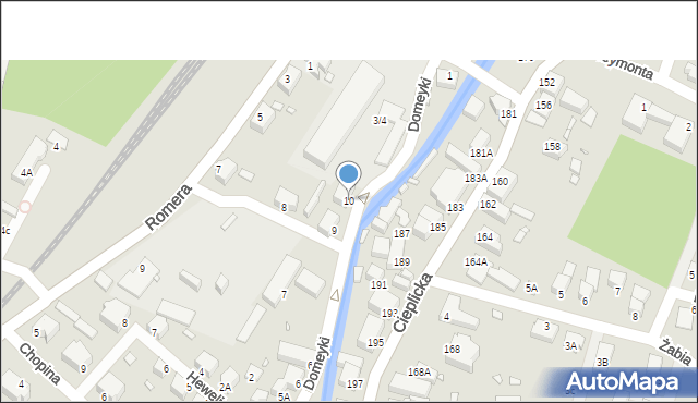 Jelenia Góra, Domeyki Ignacego, 10, mapa Jelenia Góra