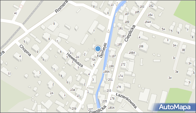 Jelenia Góra, Domeyki Ignacego, 6, mapa Jelenia Góra