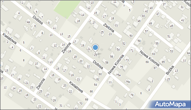 Jemielnica, Dobisa Józefa, 23, mapa Jemielnica