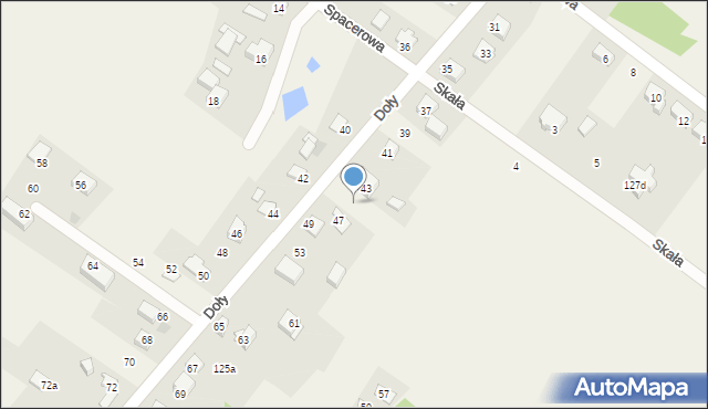 Jerzmanowice, Doły, 45, mapa Jerzmanowice