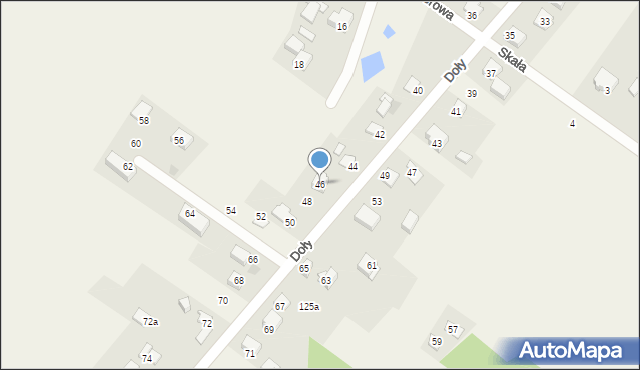 Jerzmanowice, Doły, 46, mapa Jerzmanowice