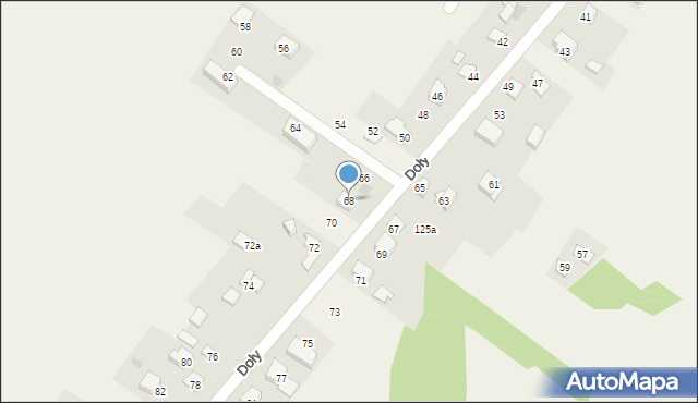 Jerzmanowice, Doły, 68, mapa Jerzmanowice