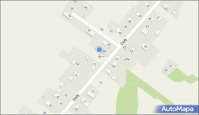 Jerzmanowice, Doły, 70, mapa Jerzmanowice