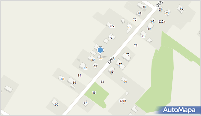 Jerzmanowice, Doły, 76, mapa Jerzmanowice