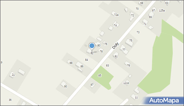 Jerzmanowice, Doły, 82, mapa Jerzmanowice