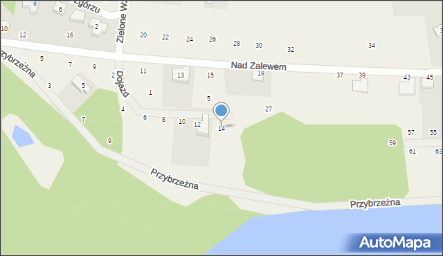 Jerzykowo, Dojazd, 14, mapa Jerzykowo