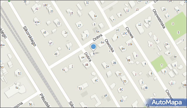 Józefów, Dobra, 6, mapa Józefów