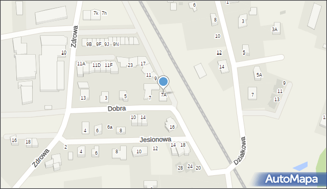 Juszkowo, Dobra, 7A, mapa Juszkowo