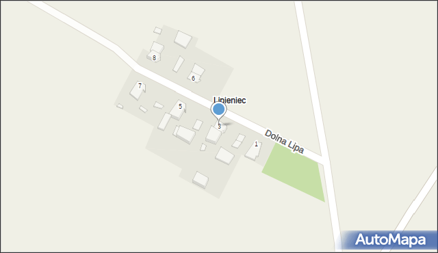 Kalinowice, Dolna Lipa, 3, mapa Kalinowice